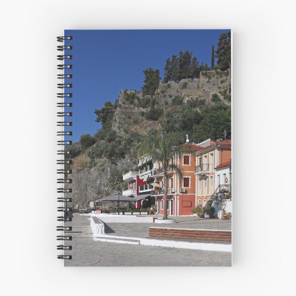 Item preview, Castillo y coloridos edificios calle Parga Grecia designed and sold by goceris.