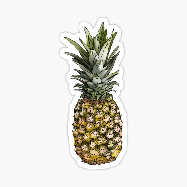 This Great Pineapple Will Rule The Earth Gift Idea For Fruit Sticker By Elnino8 Redbubble