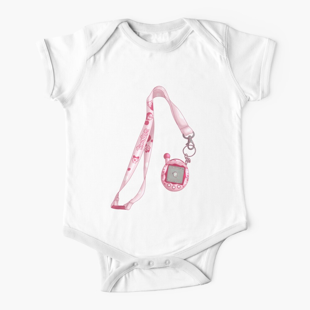 Tamagotchi Pink たまごっち Baby One Piece By Sans Sational Redbubble