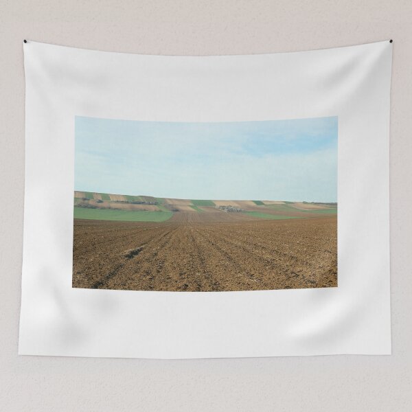 Item preview, plowed field in spring landscape agriculture  designed and sold by goceris.