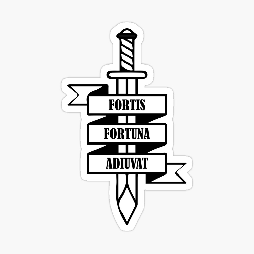 Amazon.com: Fortis Fortuna Adiuvat (Fortune Favors The Brave) Sticker -  Sticker Graphic - Waterproof - Fade Resistant Die Cut : Automotive