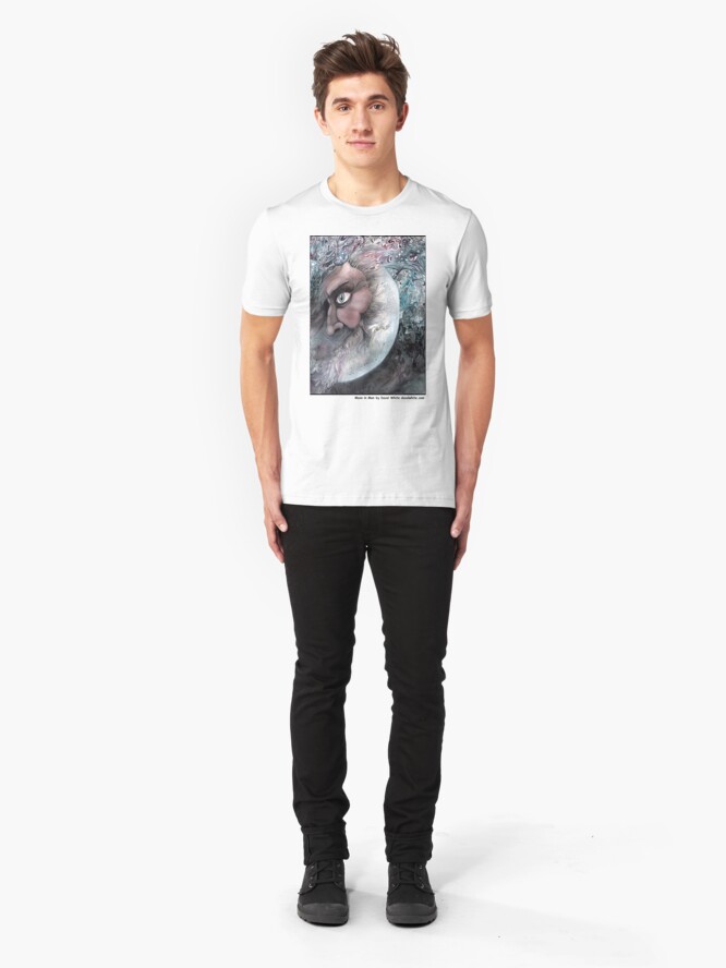 Alternate view of Moon In Man Slim Fit T-Shirt