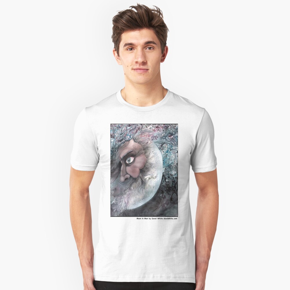 Moon In Man Slim Fit T-Shirt