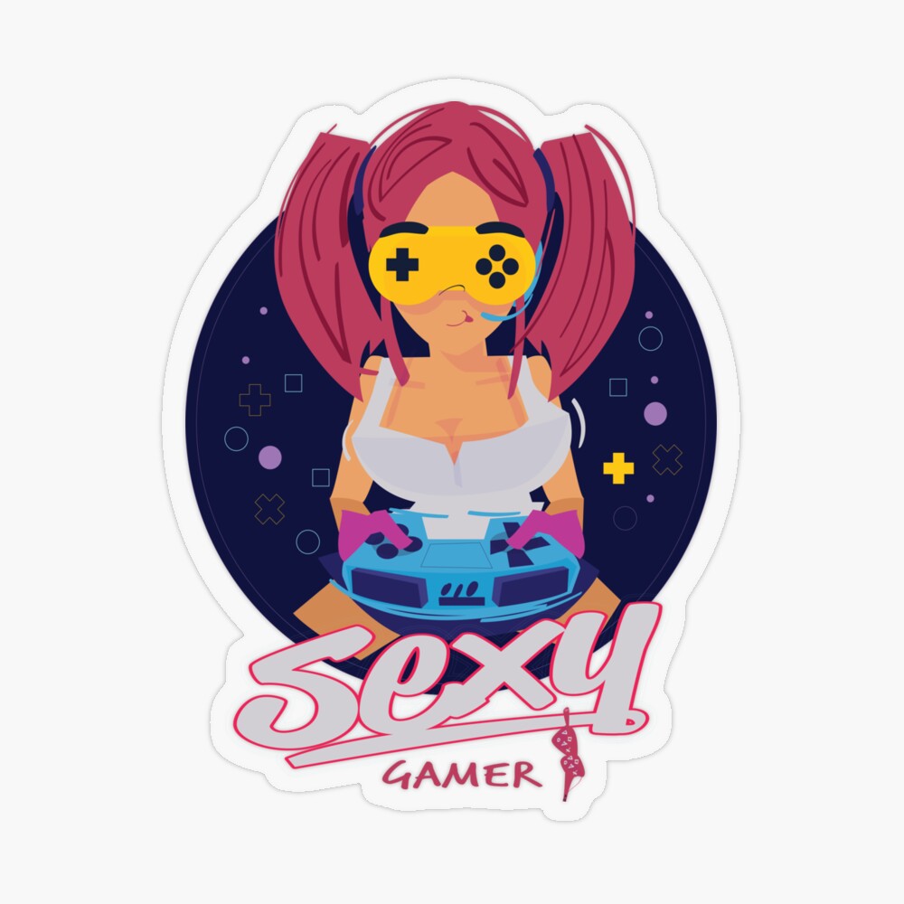 Gamer Girl Sexy Sticker - Gamer Girl Sexy Eat Discover Gif Gamer