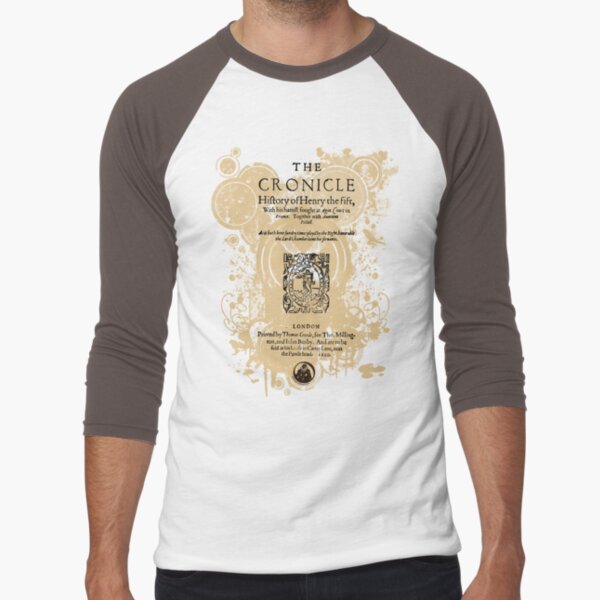 Shakespeare's Henry V Front Piece Baseball ¾ Sleeve T-Shirt