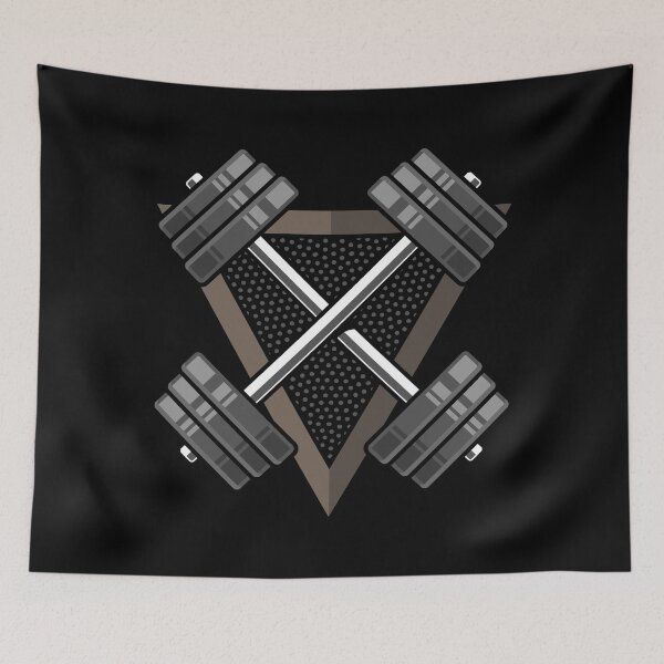 Item preview, Crossed dumbbells designed and sold by tonstan.