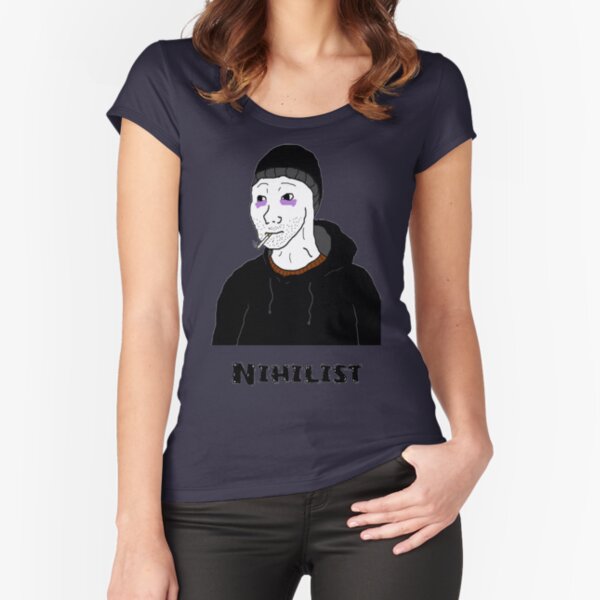 Doomer Wojak Meme Messy Boomer Doomed Nihilist T-Shirt