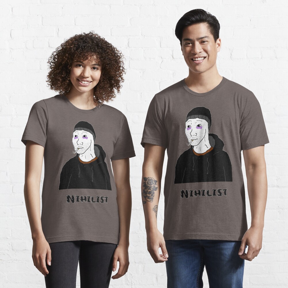 Doomer Wojak Meme Messy Boomer Doomed Nihilist T-Shirt