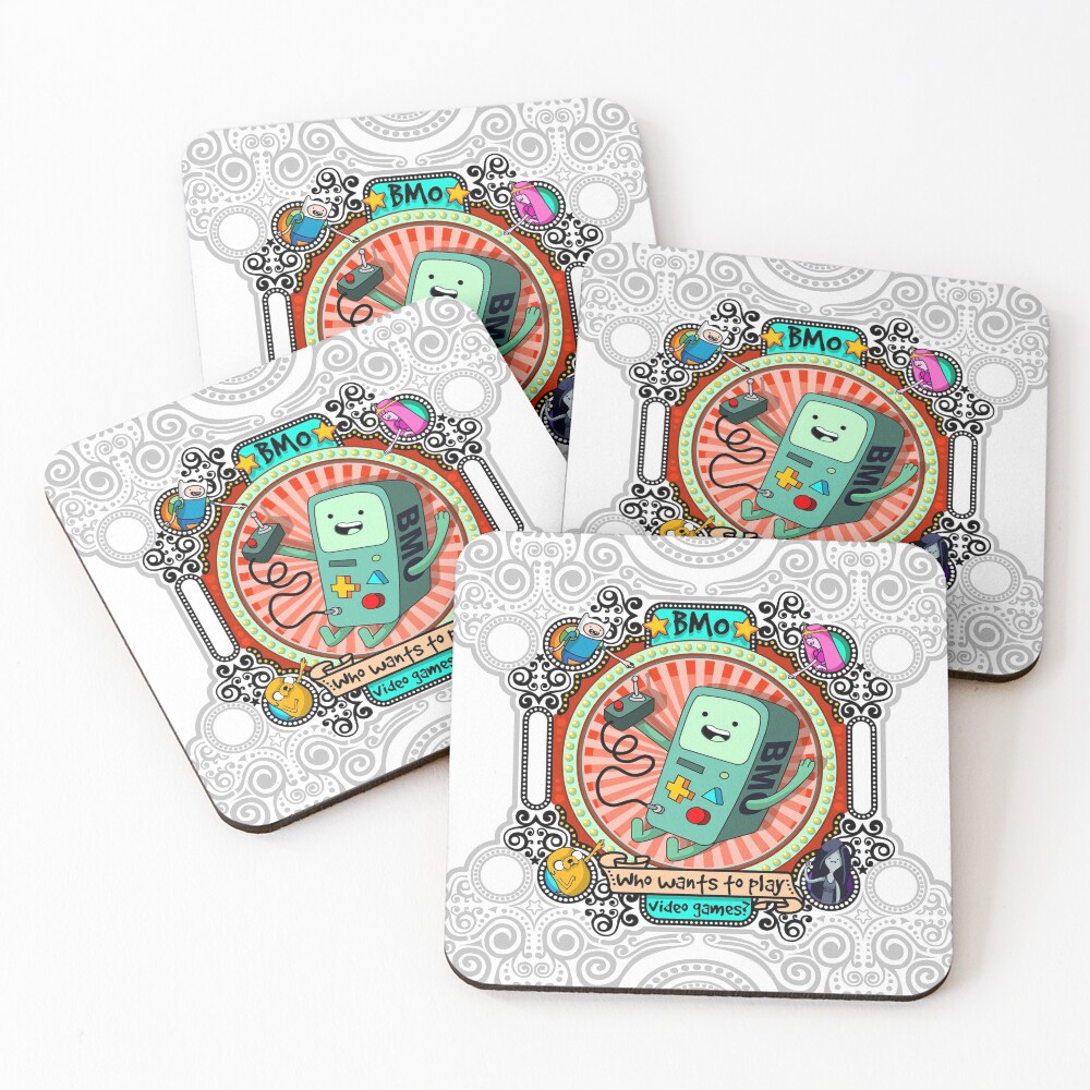 bmo BMO Adventure Time Beemo Coasters (Set of 4)
