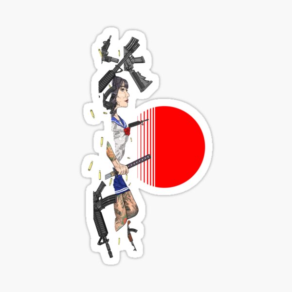 Rising sun Sticker