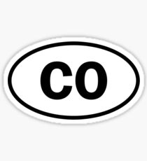 Colorado - CO - oval sticker Sticker