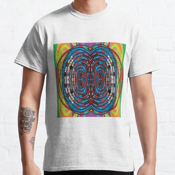 #Psychedelic #Art #Pattern Design #Abstract Decoration Creativity Illustration Bright Classic T-Shirt