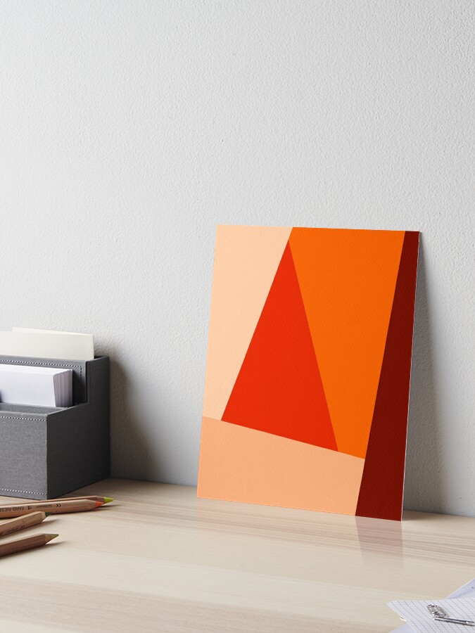 Impression rigide for Sale avec l'œuvre « Triangles de blocs de