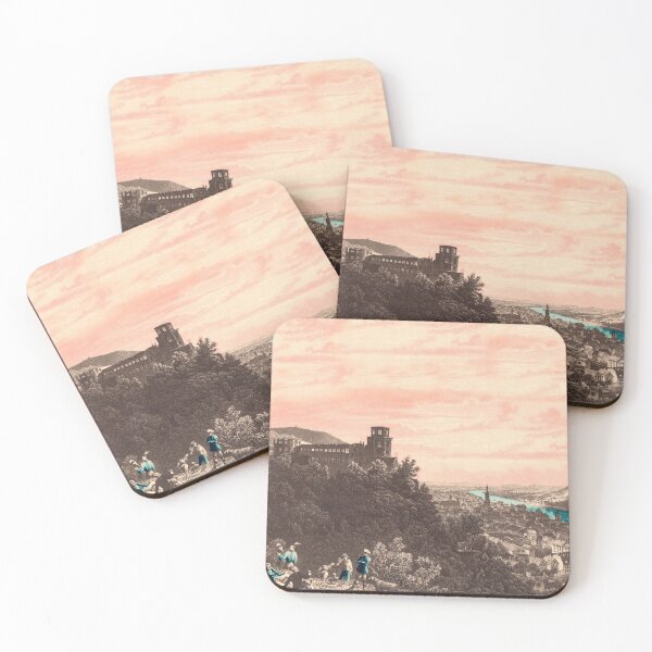 Item preview, nostalgic view of Heidelberg Castle, vintage designed and sold by Mauswohn.