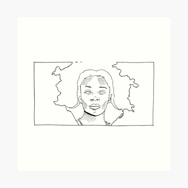 2019 03 line art kara walker Art Print