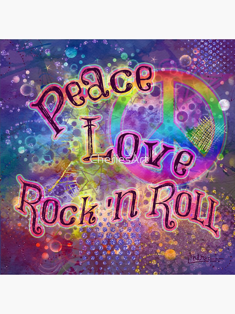 Free Free 304 Peace Love Rock And Roll Svg SVG PNG EPS DXF File