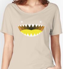 Mouth Tee Yellow Women's Relaxed Fit T-Shirt