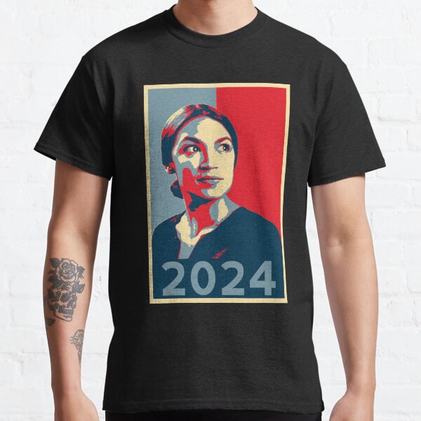 AOC for President 2024 Alexandria Ocasio-Cortez tshirt HOPE Classic T-Shirt