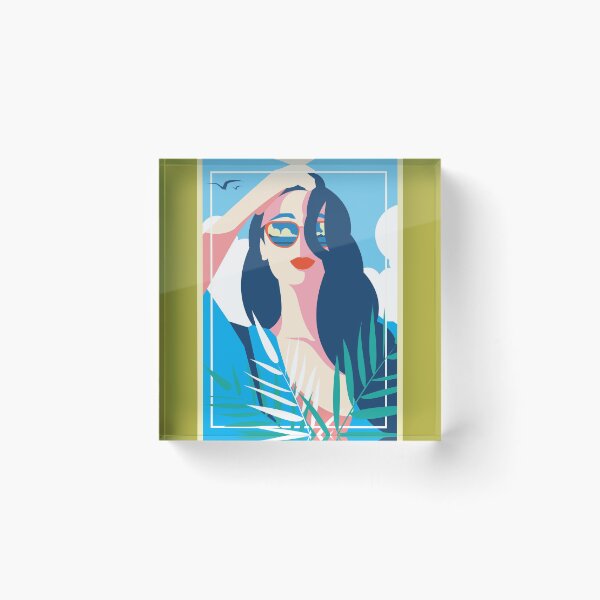 Item preview, A Sleeper`s Dream Brunette Lady Spring And Summer Art Deco Retro designed and sold by 108dragons.