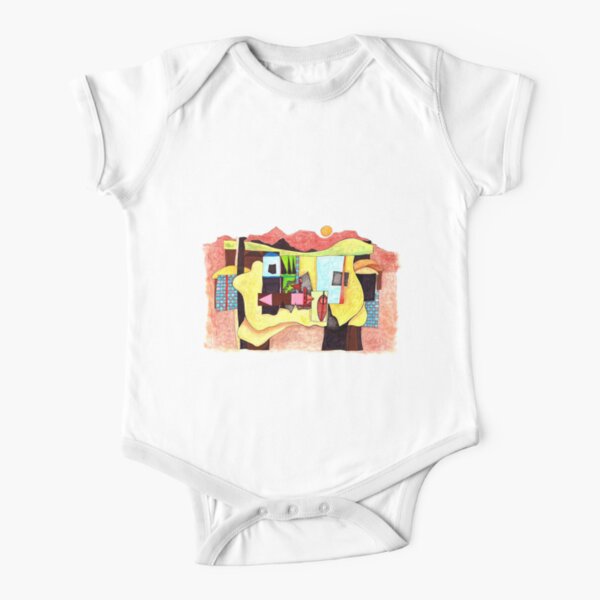 Africa - Landscape Four Short Sleeve Baby One-Piece