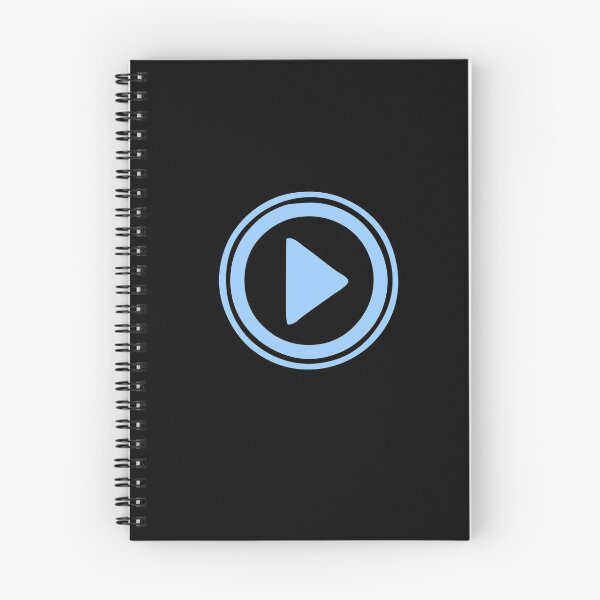 Item preview, Blue Play button. Just click me, please! designed and sold by Human Error Goods.