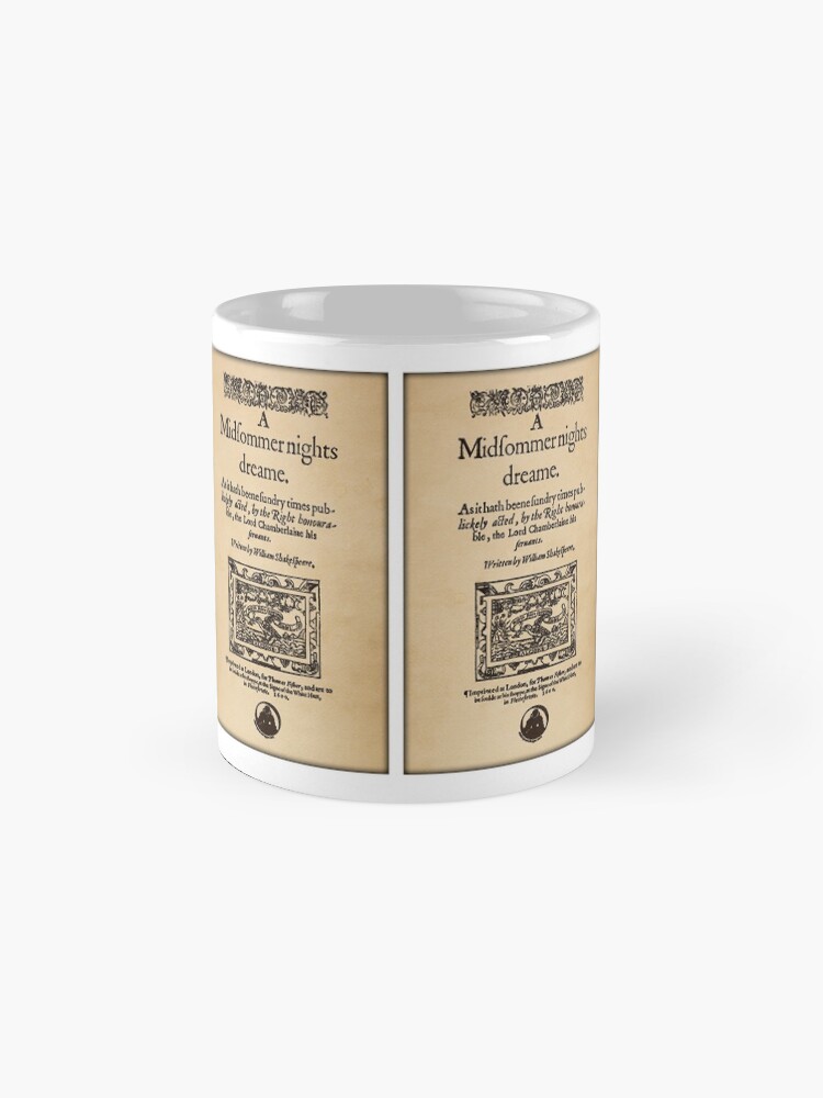 Alternate view of Shakespeare's A Midsummer Night's Dream Front Piece Coffee Mug
