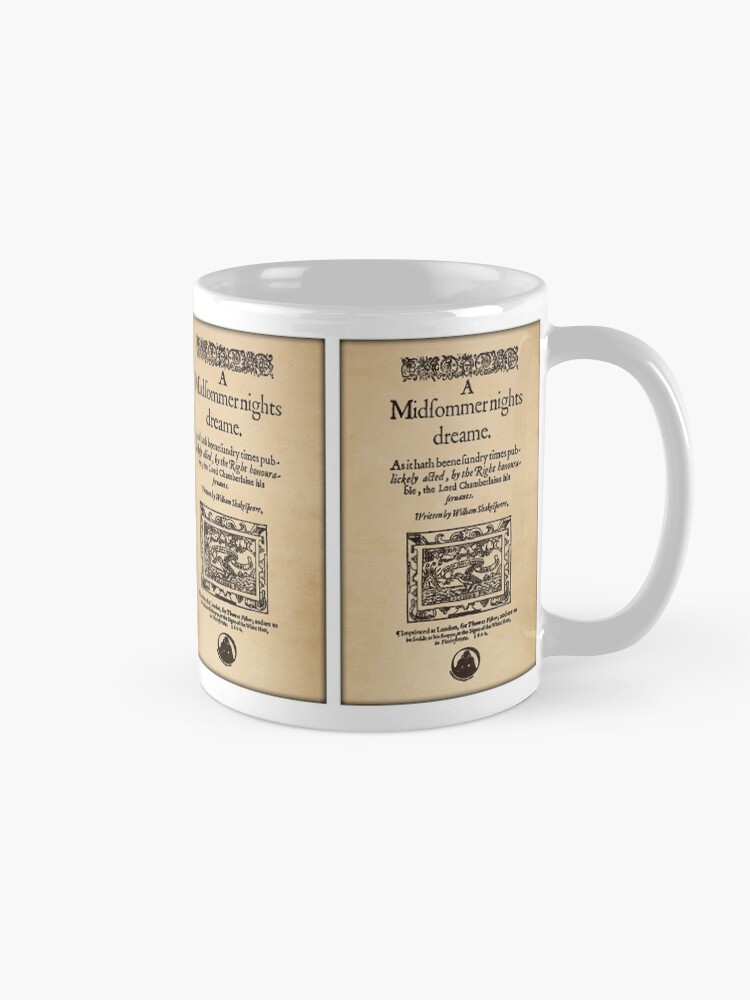 Alternate view of Shakespeare's A Midsummer Night's Dream Front Piece Mug