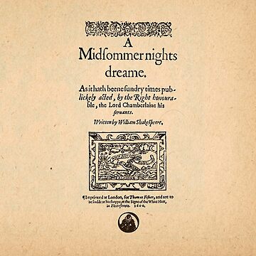 Artwork thumbnail, Shakespeare's A Midsummer Night's Dream Front Piece by incognitagal