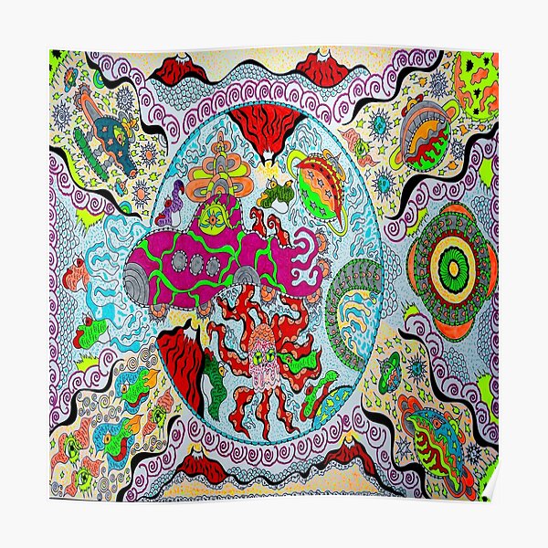 Supersonic Volcanic Splash Poster