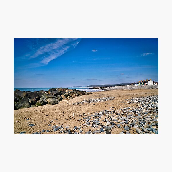 Item preview, Beach Coastal Scenery - Spring - Borth, Ceredigion designed and sold by Harmony Of The Mind.