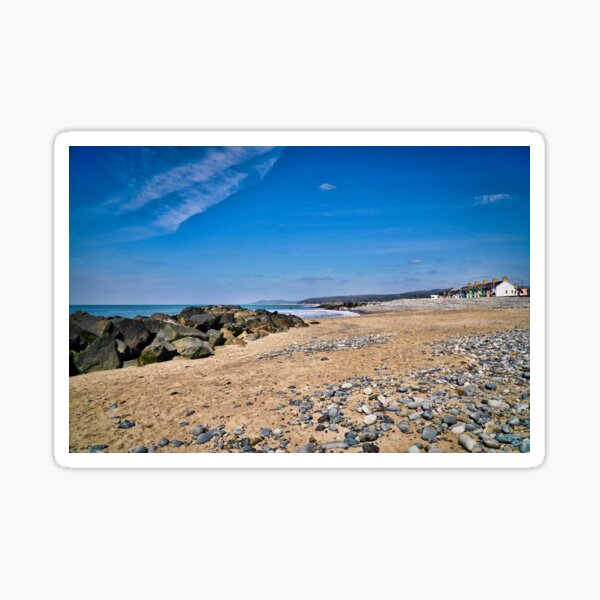 Item preview, Beach Coastal Scenery - Spring - Borth, Ceredigion designed and sold by Harmony Of The Mind.
