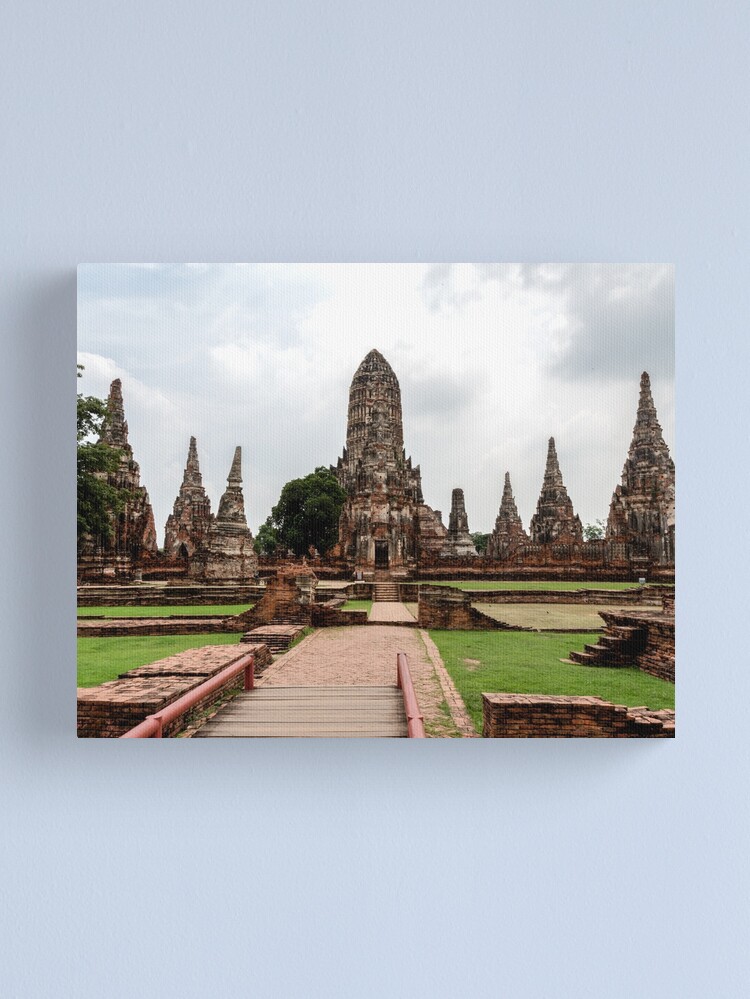 Thumbnail 1 of 3, Canvas Print, Wat Chaiwatthanaram designed and sold by darren-j-mcleod.
