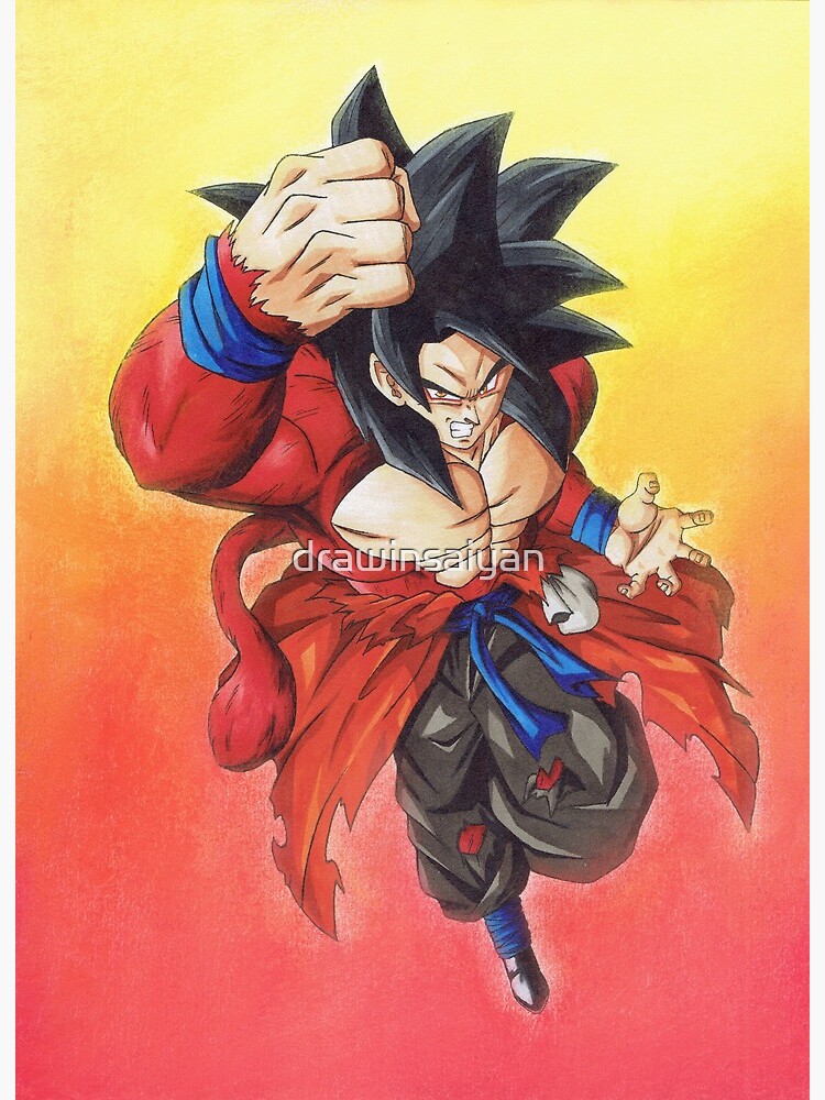 Drawing Goku Super Sayajin 4 - Desenho do Goku Super Sayajin 4