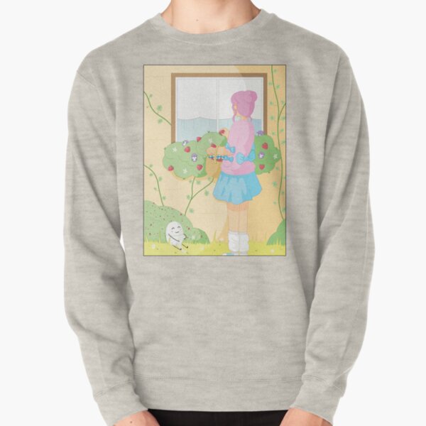 Companions - Strawberry Picking and Daisy Chain Making Pullover Sweatshirt
