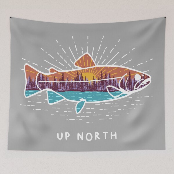 Item preview, Up North Fish designed and sold by GreatLakesLocal.