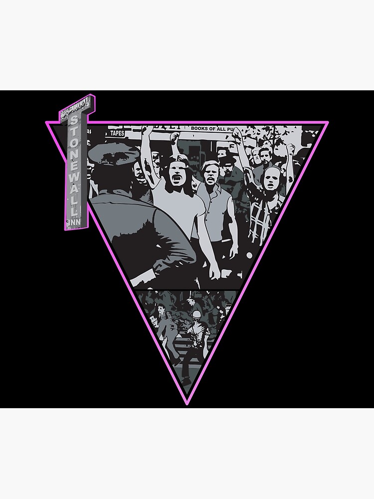 Disover Stonewall Riots Pink triangle 50th anniversary Gay Pride Premium Matte Vertical Poster