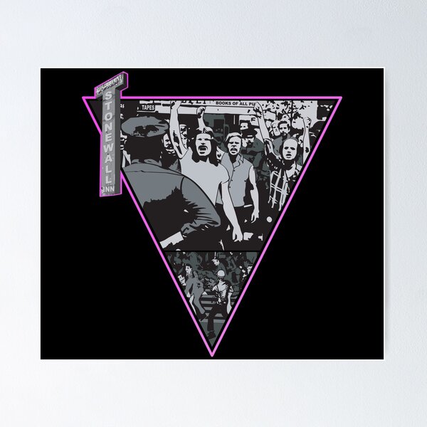 Stonewall Riots Pink triangle 50th anniversary Gay Pride Poster
