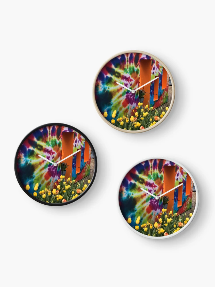Thumbnail 3 of 4, Clock, FlowerPower designed and sold by bubblehex08.