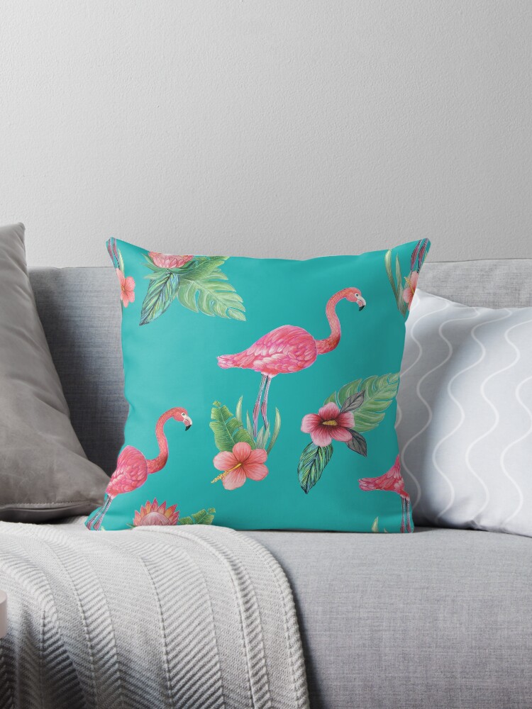 Pink flamingo best sale outdoor pillow