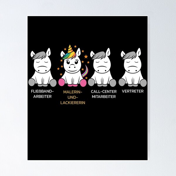 Artikelvorschau, Maler lackierer Shirts und Bekleidung als Geschenk Malerin und Lackiererin Einhorn T-Shirt Geschenk Idee entworfen und verkauft von Che-Tatanka.