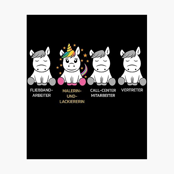 Artikelvorschau, Maler lackierer Shirts und Bekleidung als Geschenk Malerin und Lackiererin Einhorn T-Shirt Geschenk Idee entworfen und verkauft von Che-Tatanka.