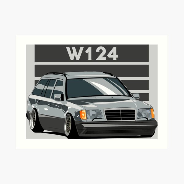 Mercedes W124 Wall Art | Redbubble