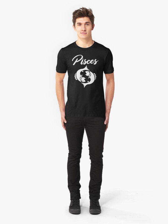 Alternate view of Copy of Pisces T-Shirt Slim Fit T-Shirt