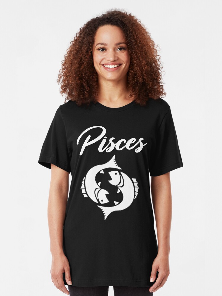 Alternate view of Copy of Pisces T-Shirt Slim Fit T-Shirt