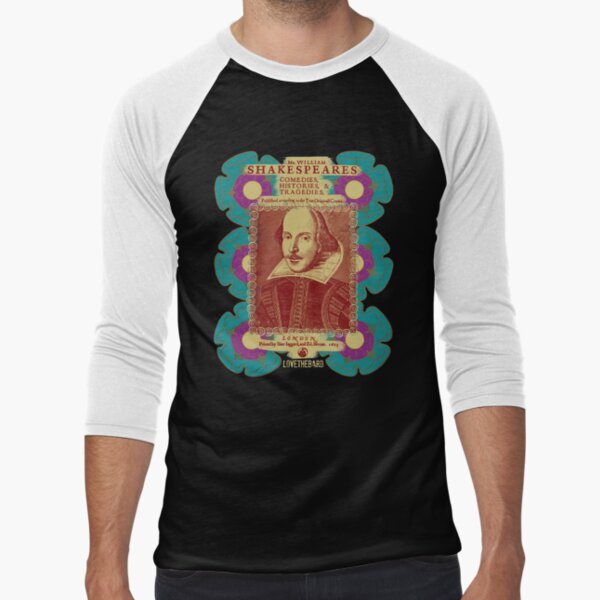 Shakespeare Tudor Flower Power Baseball ¾ Sleeve T-Shirt