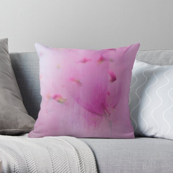 Watercolor Magnolia Throw Pillow