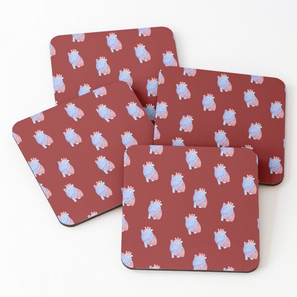 Item preview, Anatomic Watercolor Hearts  designed and sold by Hodgepodge Bricolage.
