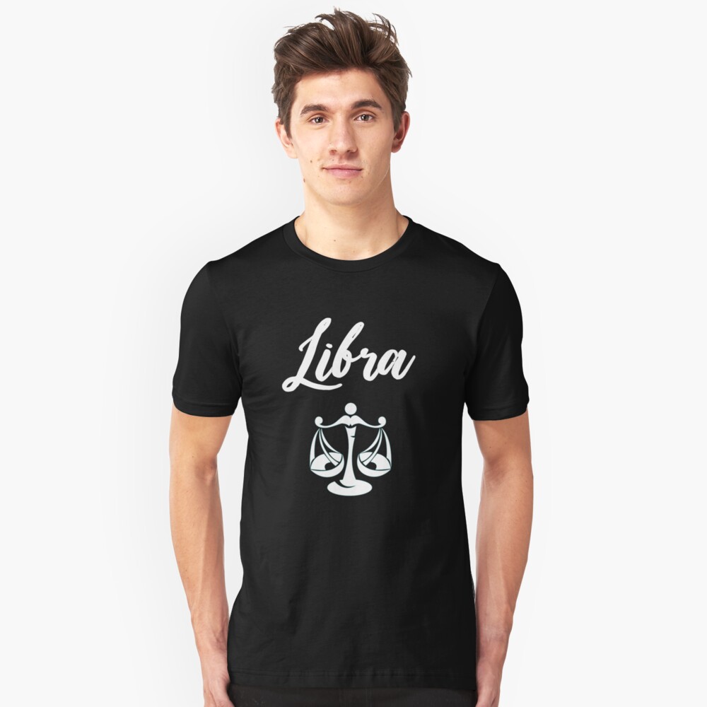 Zodiac Sign Libra Slim Fit T-Shirt