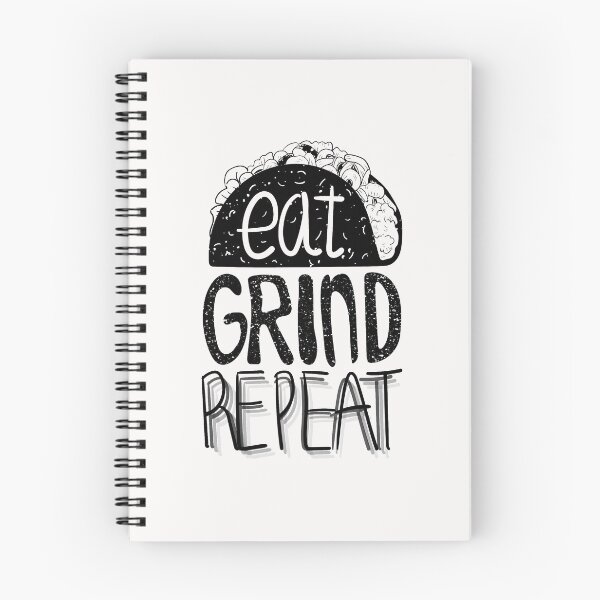 Item preview, Funny Eat Tacos Grind Repeat - Entrepreneur Hustle design designed and sold by DNH Threads.
