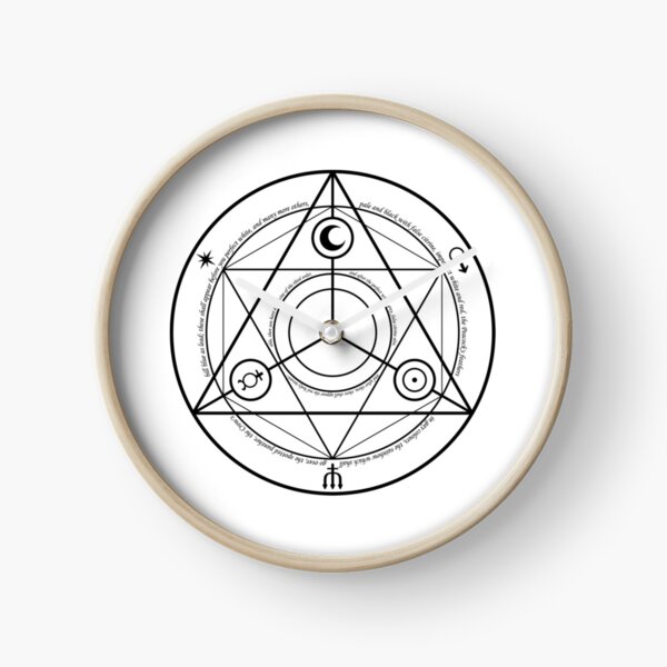 #Transmutation Circle #Sacred Geometry, #Alchemy Symbol, #Magic Symbol, Wicca, Übernatürliche Wesen Clock